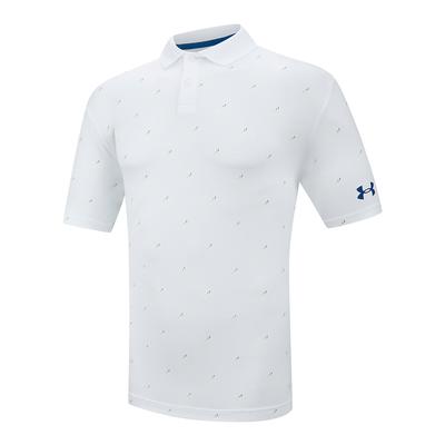 White Under Armour Performance 3.0 Deuces Polo