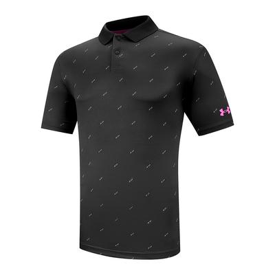 Black Under Armour Performance 3.0 Deuces Polo