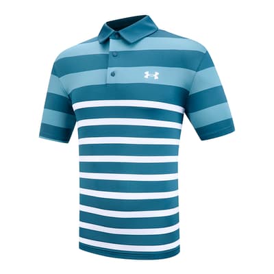Blue/White Under Armour Playoff 3.0 Polo