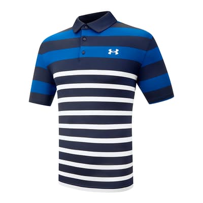 Navy Under Armour Playoff 3.0 Polo