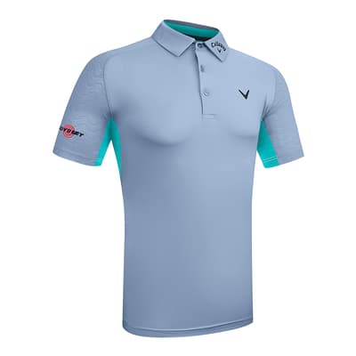 Pale Blue Callaway Odyssey Blocked Polo