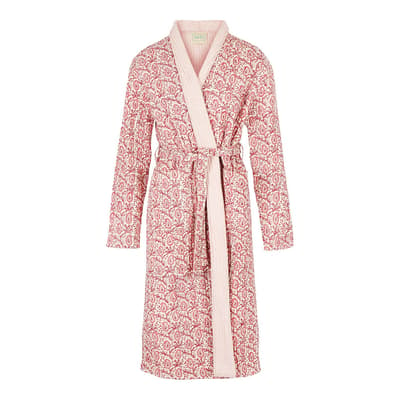 Pink Paisley Quilted Robe