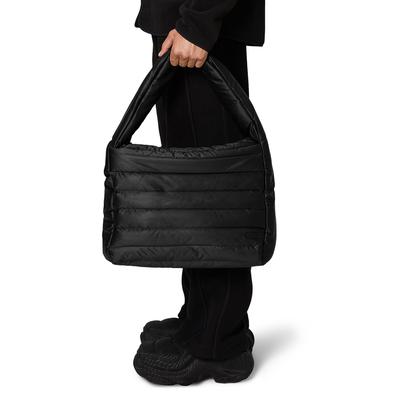 Black Unisex Bator Puffer Tote Bag