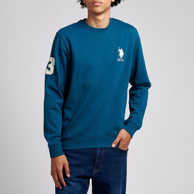 Blue Core Cotton Sweatshirt