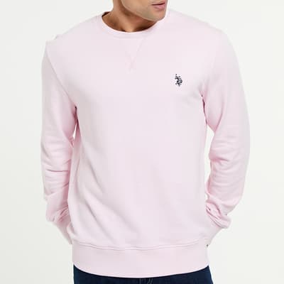 Pale Pink Core Cotton Blend Sweatshirt