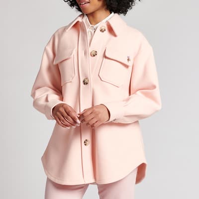 Pale Pink Button Overshirt
