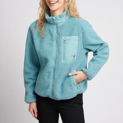 Blue Teddy Zip Up Jacket