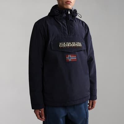 Navy Cotton Rainforest Waterproof Jacket
