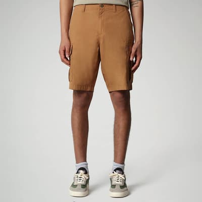 Brown Cotton Noto Bermuda Shorts