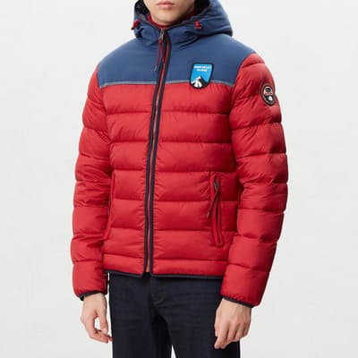 Red/Navy Puffer Aric Jacket