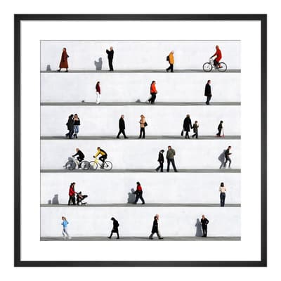 Wall People Detail No.6 Framed Print