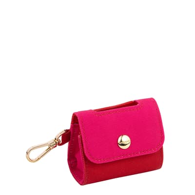Doggie Bag Holder, Colorblock Red/Pink