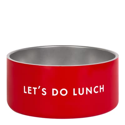 Pet Bowl (M/L), Colorblock Red/Pink (Let's Do Lunch)
