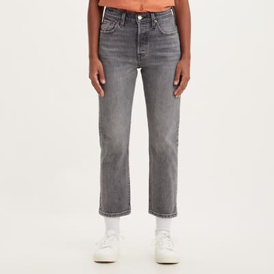 Grey 501® Cropped Stretch Jeans