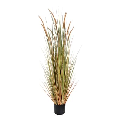 Potted Faux Field Grass