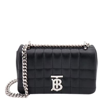 Women's Black Quilted Leather Lola Mini Bag Burberry