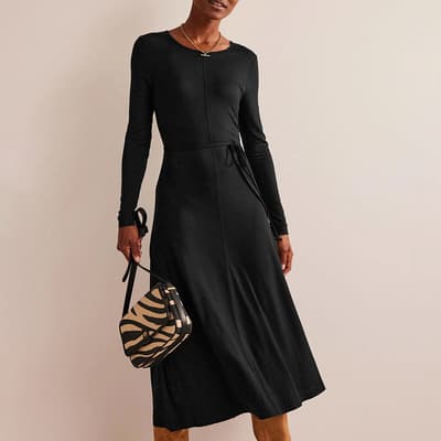 Black Lucy Jersey Midi Dress