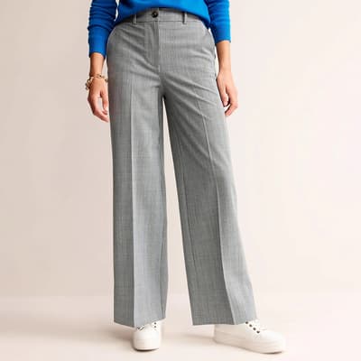 Grey Westbourne Wool Blend Trousers