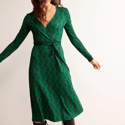 Green Nina Jersey Midi Dress