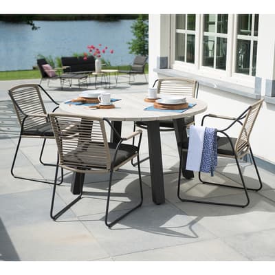 Scandic 4-seat Dining Set with Derby Teak Table
