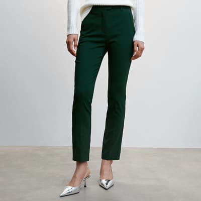 Green Crop Skinny Trousers