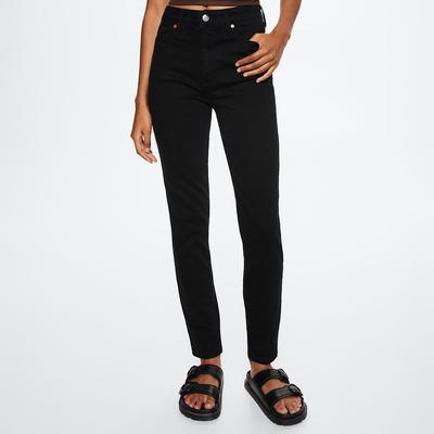 Black Denim High-Rise Skinny Jeans