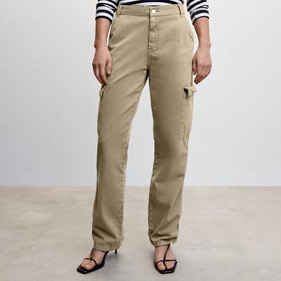 Khaki Pocket Cargo Jeans