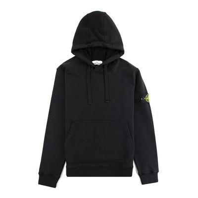 Black Cotton Hoodie