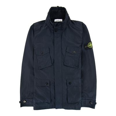 Navy Nylon Packable Jacket