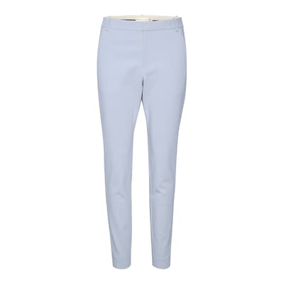 Pale Blue Straight Trousers