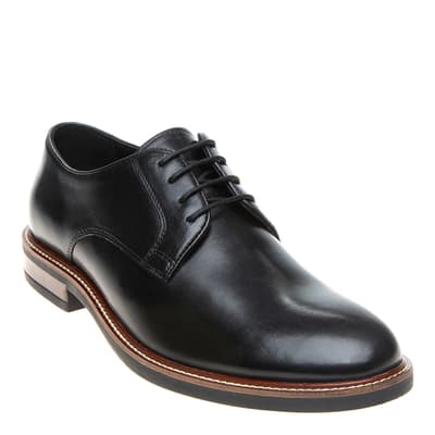 Tanner Black  Plain Derby Shoe