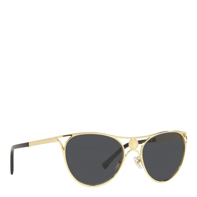 Women's Gold Versace Sunglasses 57mm 