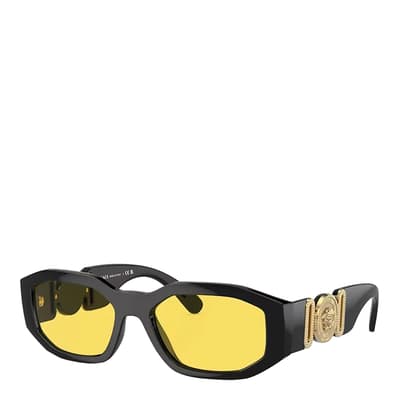 Men's Black Versace Sunglasses 53mm 