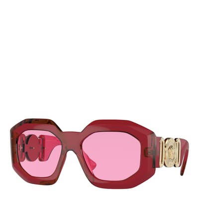 Women's Red Versace Sunglasses 58mm 