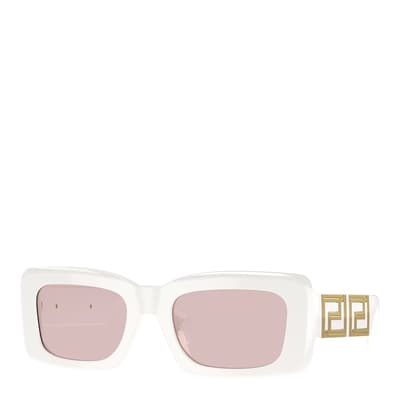 Women's White Versace Sunglasses 54mm 