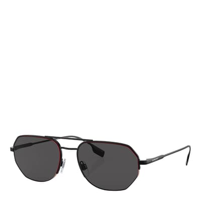 Men's Black Burberry Sunglasses 57mm 