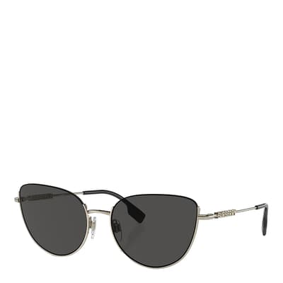 Women's Black & Gold Burberry Sunglasses 58mm 