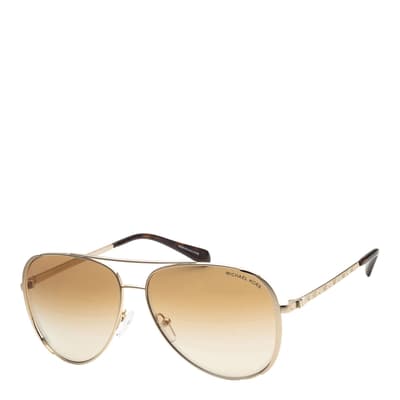 Women's Gold Michael Kors Sunglasses 60mm