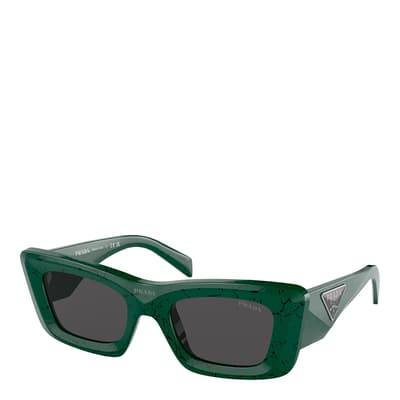 Women's Green Prada Sunglasses 50mm