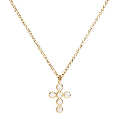 Gold Cross Pendant Charm