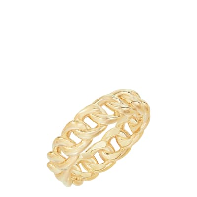 Gold Thin Chain Ring