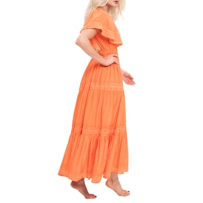 Orange Tilly Maxi Dress