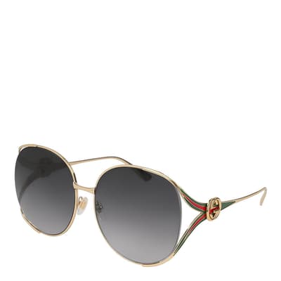 Women's Gold Gucci Sunglasses 63mm