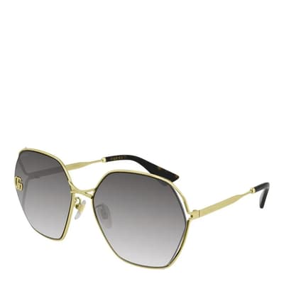 Women's Gold Gucci Sunglasses 60mm