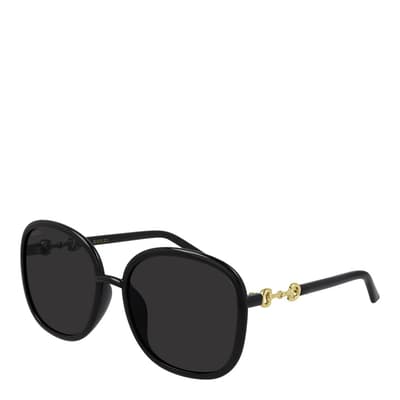 Men's Black Gucci Sunglasses 56mm