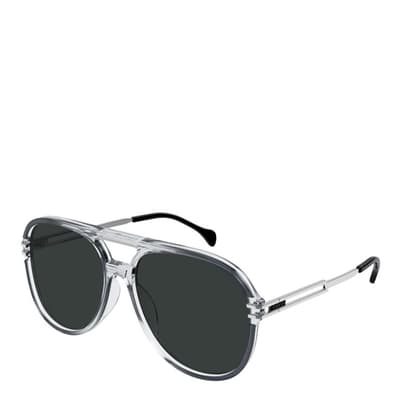 Men's Grey Gucci Sunglasses 57mm