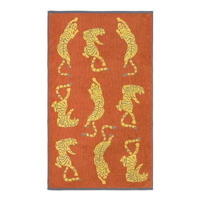 Dancing Tigers Pair of Hand Towels