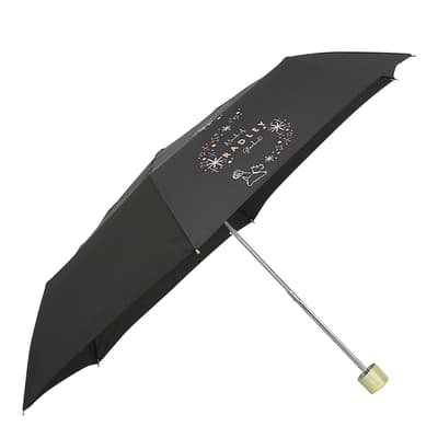Black Stardust Responsible Handbag Umbrella