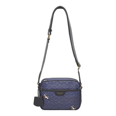 HEIRLOOM SKI DOG SMALL ZIPTOP CROSSBODY CLOUD BURST