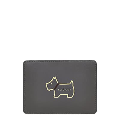 Grey Heritage Dog Outline Small Travel Cardholder